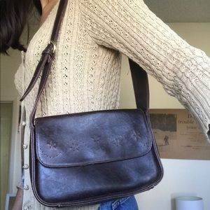 Vintage floral brown 90s/00s small purse